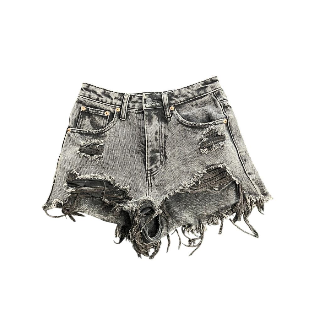 Signature8 Distressed High Rise Denim Jean Shorts Size XS